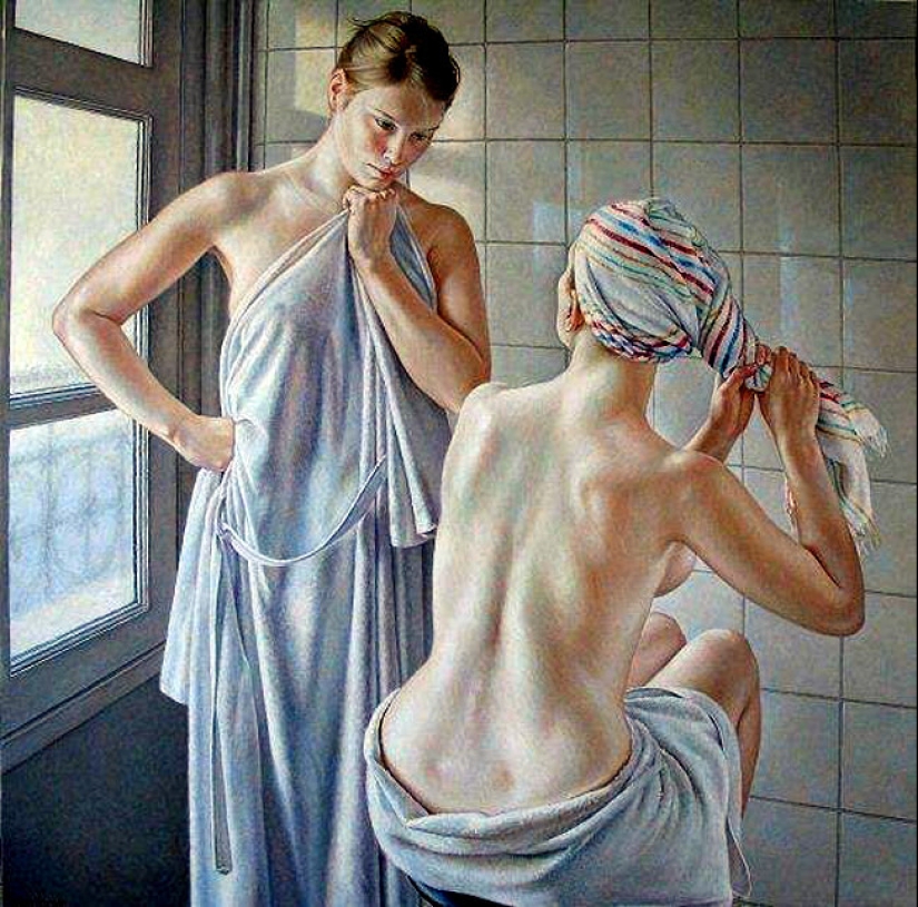 Desapego y erotismo sofisticado en las pinturas de Francine Van Hove