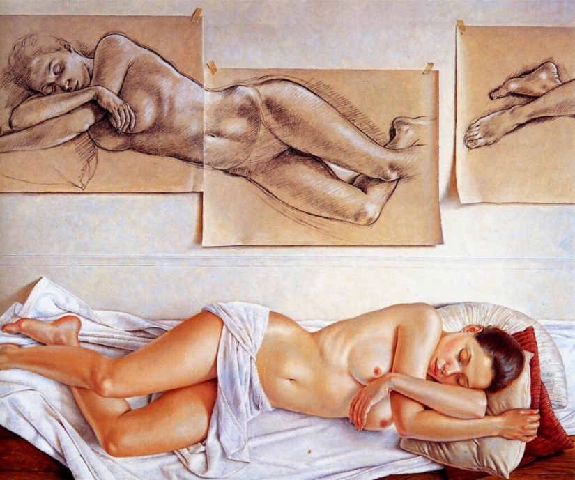 Desapego y erotismo sofisticado en las pinturas de Francine Van Hove