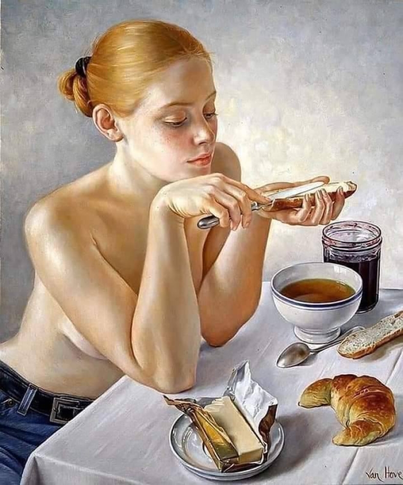 Desapego y erotismo sofisticado en las pinturas de Francine Van Hove