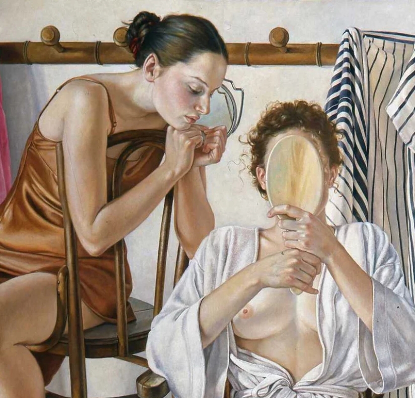 Desapego y erotismo sofisticado en las pinturas de Francine Van Hove