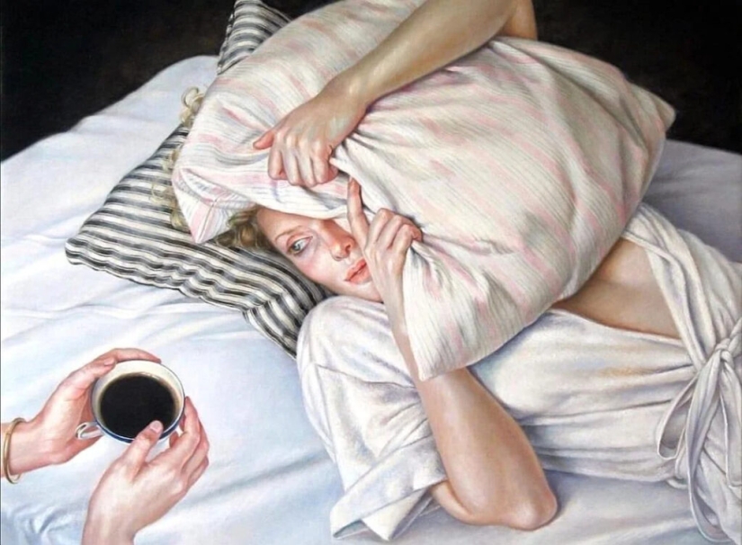 Desapego y erotismo sofisticado en las pinturas de Francine Van Hove