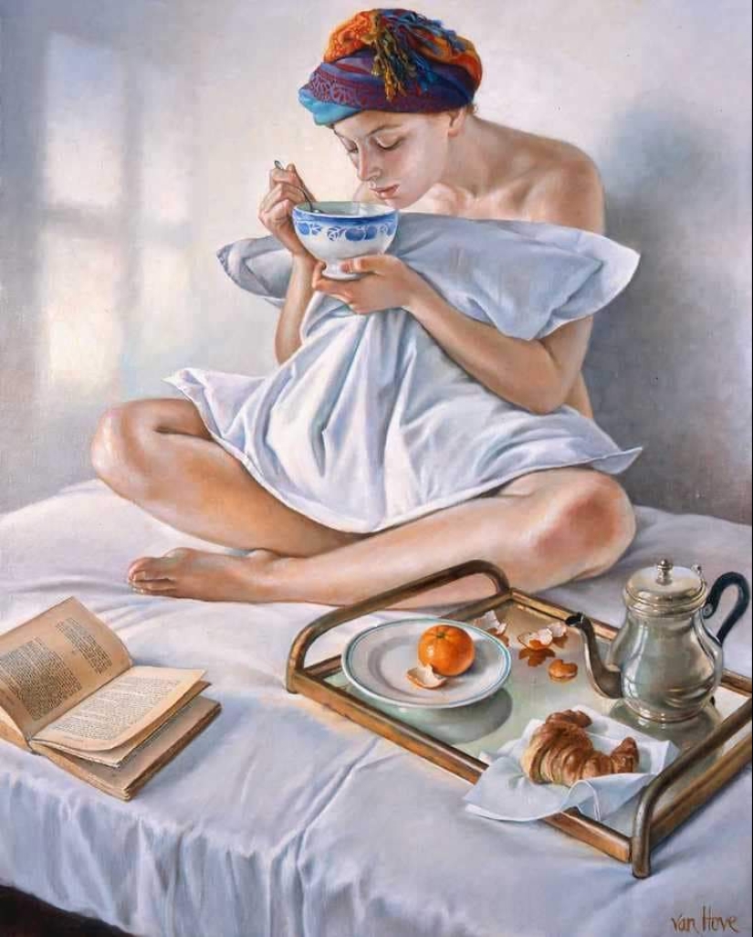 Desapego y erotismo sofisticado en las pinturas de Francine Van Hove