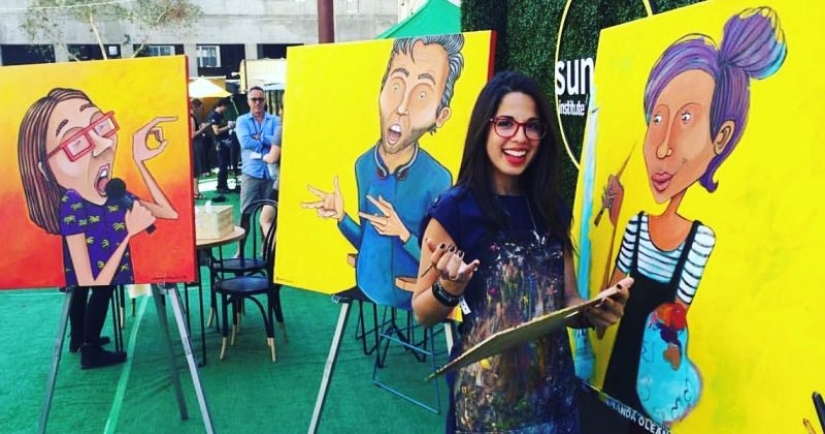 Detrás de las escenas del amor: un artista estadounidense pinta una relación real