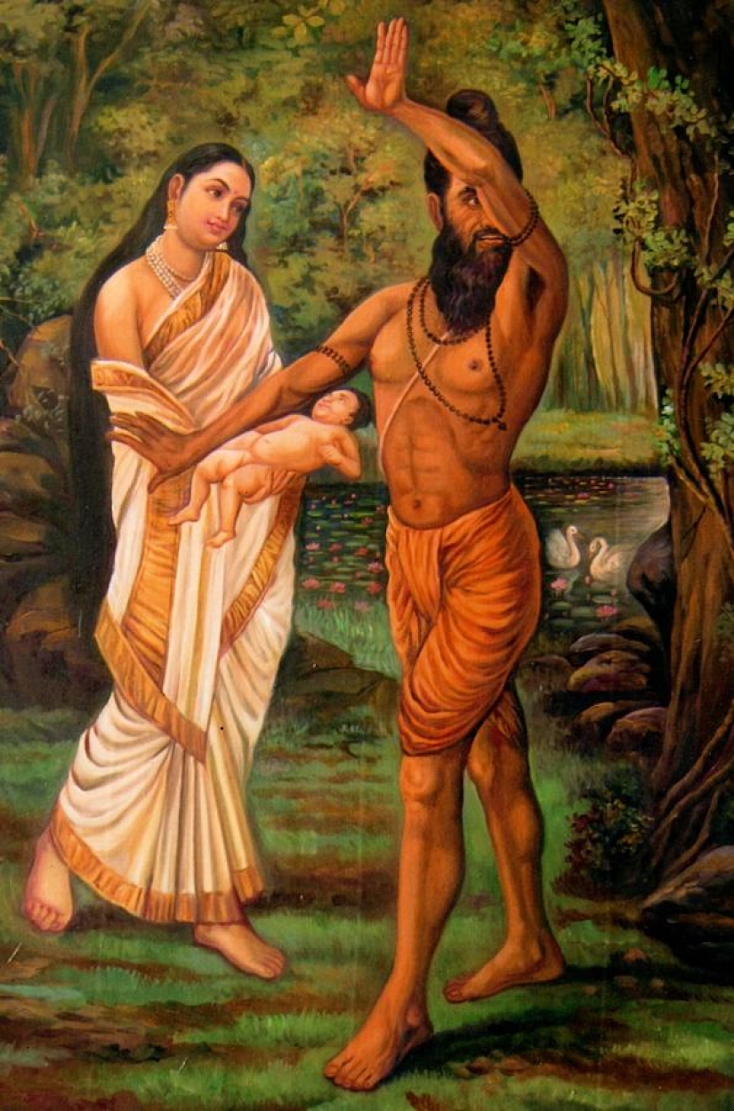 Dioses, personas y épocas en las pinturas del artista Vishal Gurjal