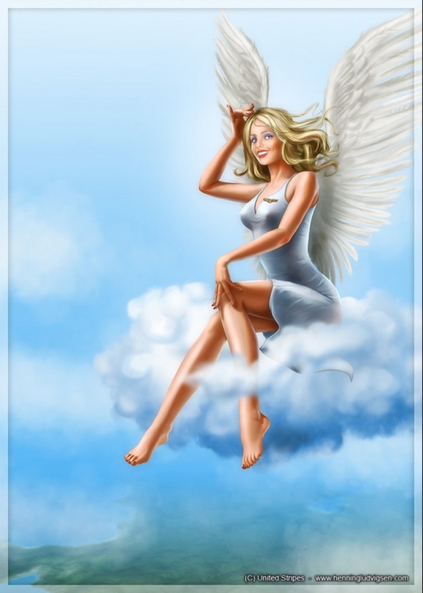 Divertido arte pin-up noruego del ilustrador Henning Ludvigsen