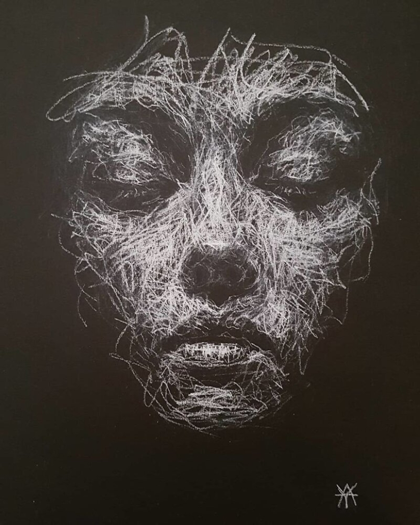 Doodle Liz Y Ahmet: artist creates unusual portraits of women from Karakul