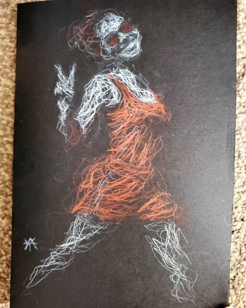 Doodle Liz Y Ahmet: artist creates unusual portraits of women from Karakul