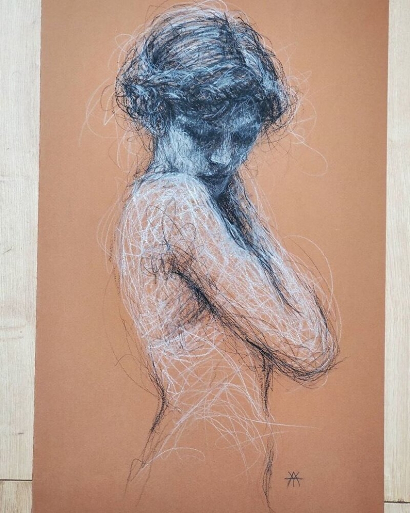 Doodle Liz Y Ahmet: artista crea inusual retratos de mujeres de Karakul