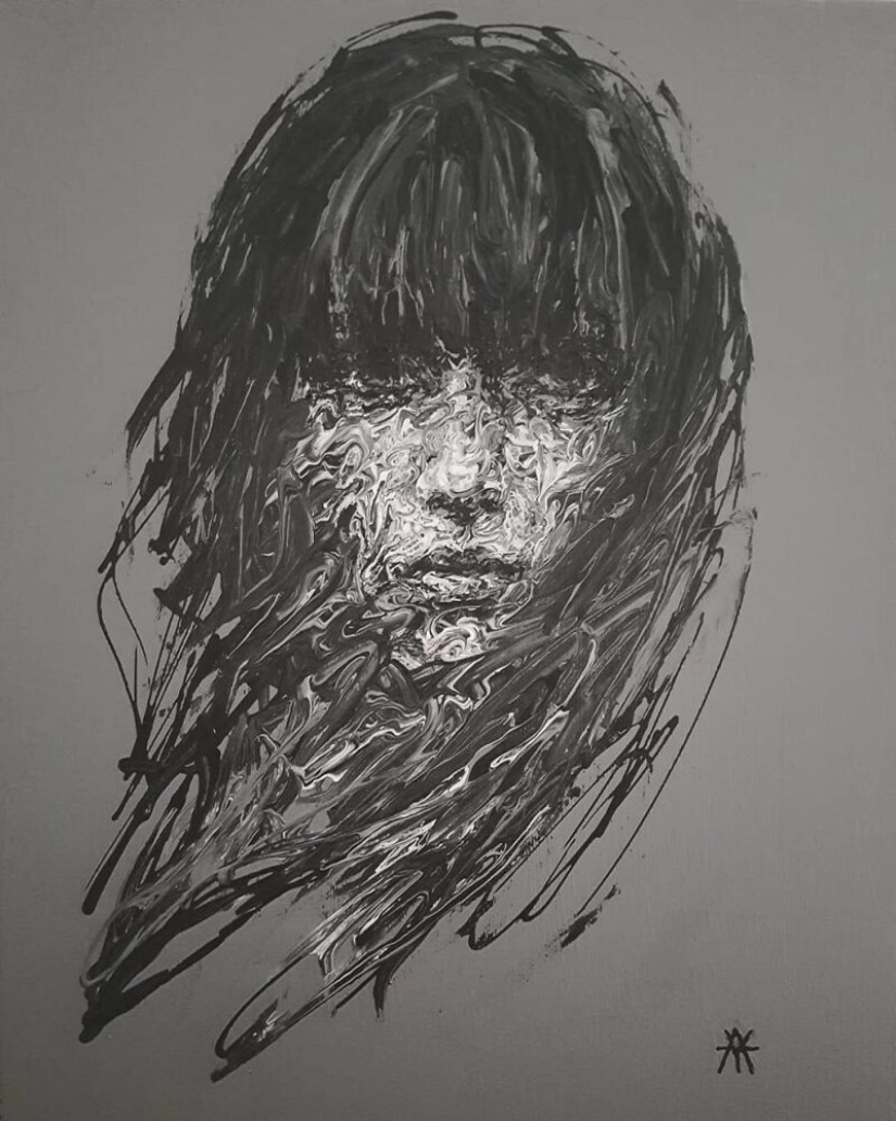 Doodle Liz Y Ahmet: artista crea inusual retratos de mujeres de Karakul