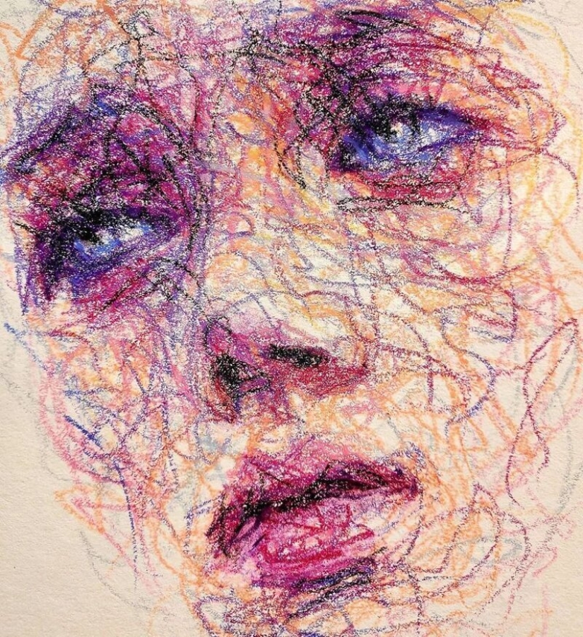 Doodle Liz Y Ahmet: artista crea inusual retratos de mujeres de Karakul