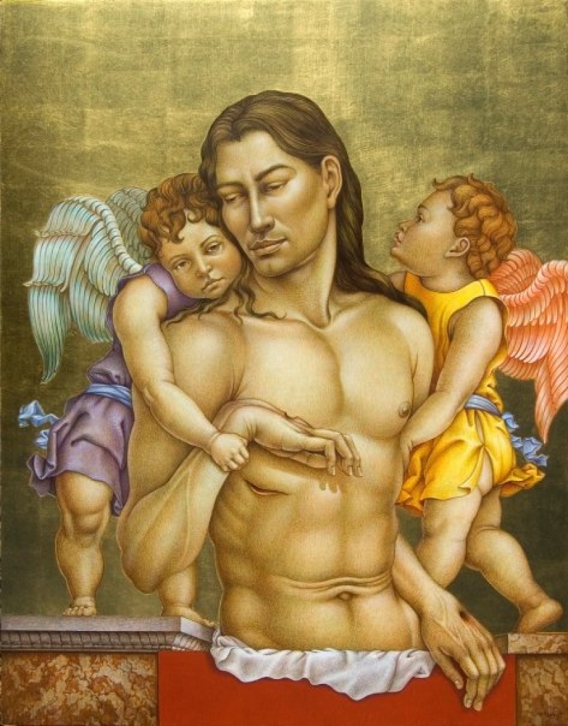 Double meaning paintings of Michael Bergt from Oriental classics to Western surrealism