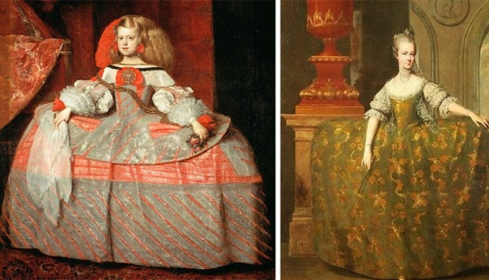 Dress Mantua luxurious, but terribly uncomfortable invention gallant century