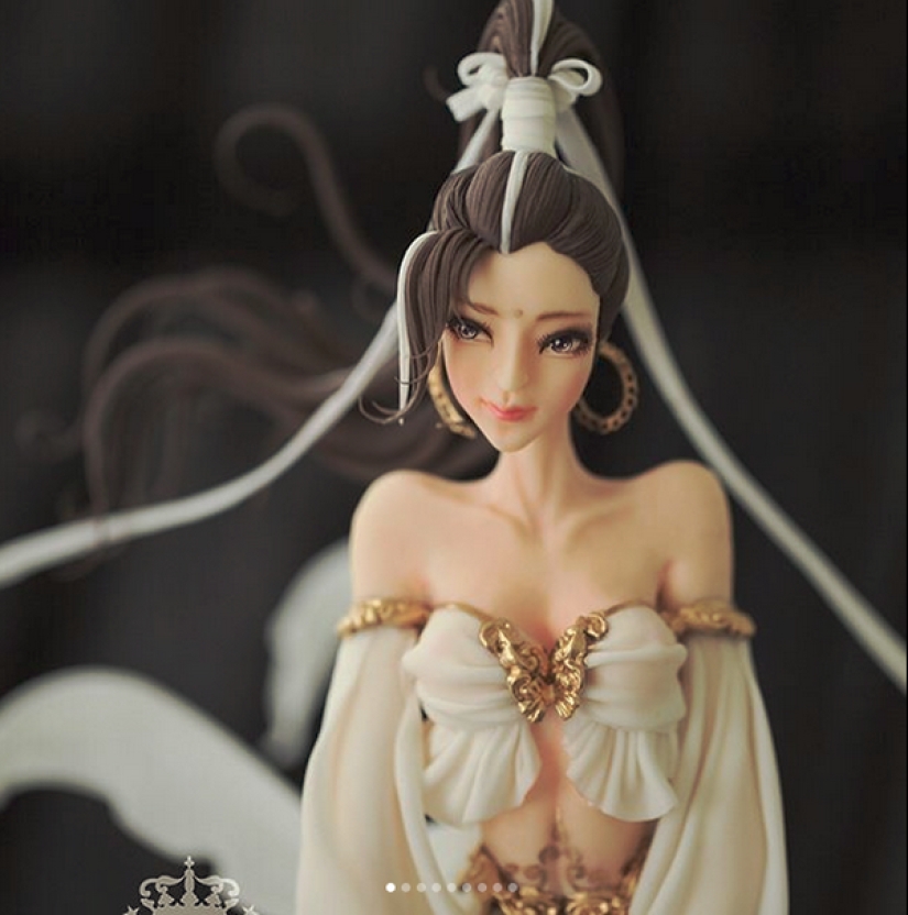 Dulce belleza Chino de las niñas, que se puede comer Dulce belleza Chino de las niñas, que se puede comer