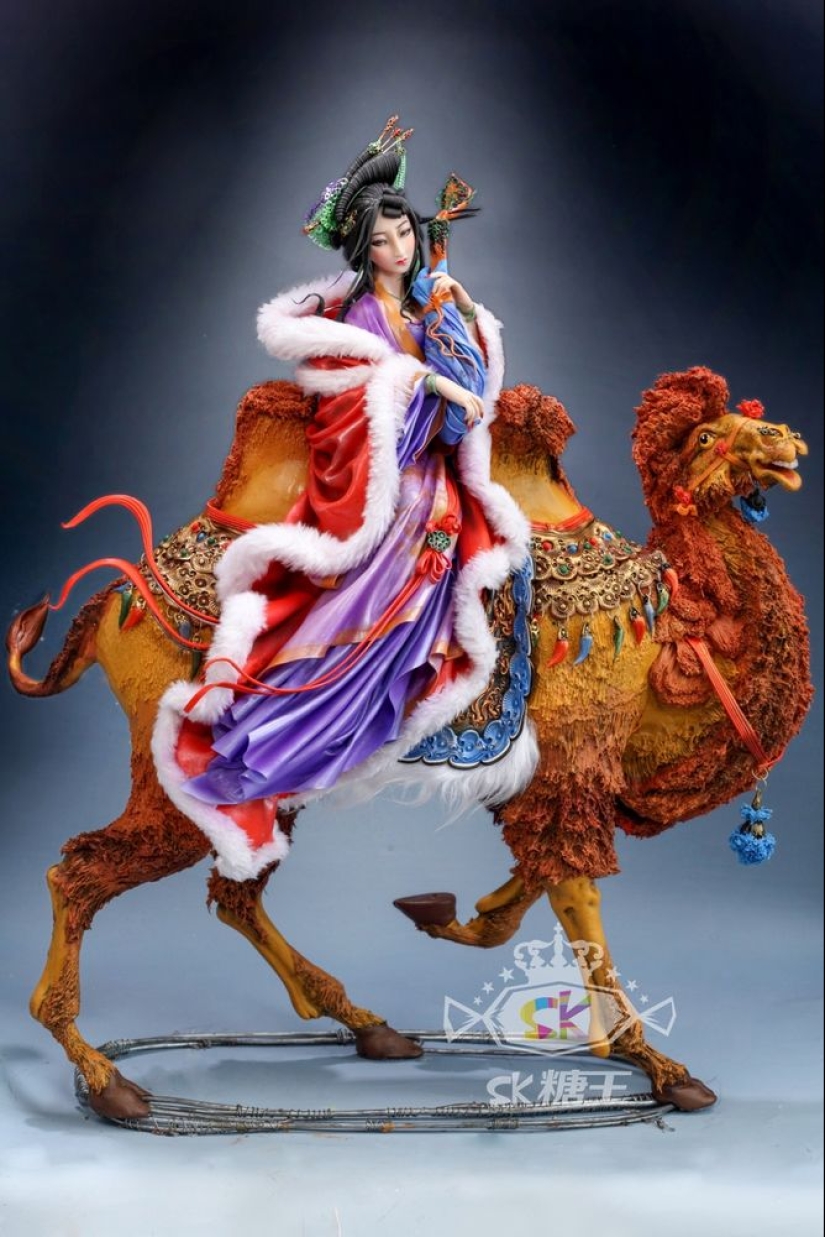 Dulce belleza Chino de las niñas, que se puede comer Dulce belleza Chino de las niñas, que se puede comer