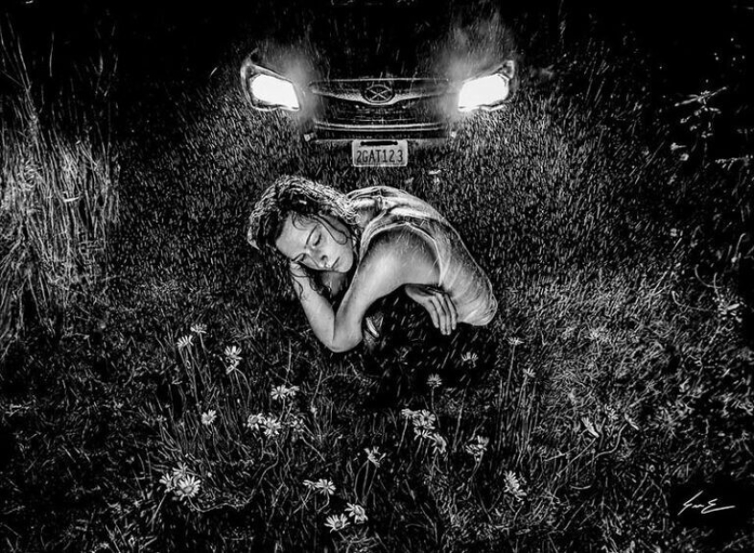 Dylan Eakin y sus dibujos fotorrealistas al carboncillo