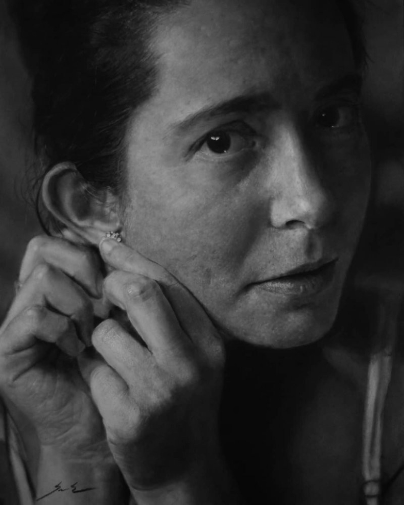 Dylan Eakin y sus dibujos fotorrealistas al carboncillo