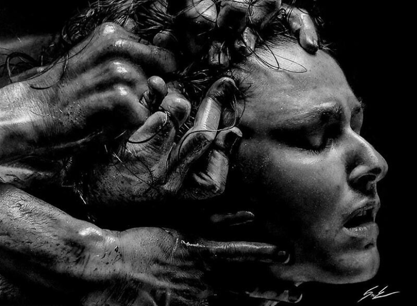 Dylan Eakin y sus dibujos fotorrealistas al carboncillo