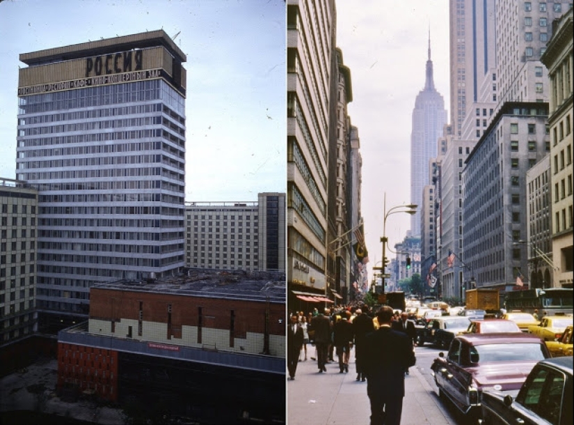 East and West: Color photographs of Moscow and New York in 1969