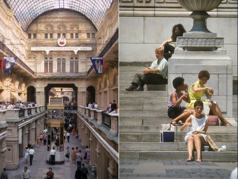 East and West: Color photographs of Moscow and New York in 1969