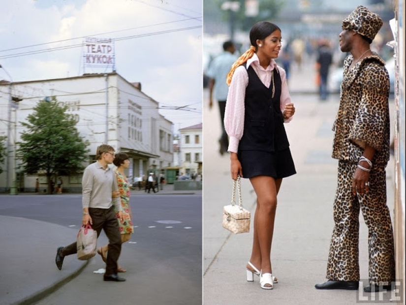 East and West: Color photographs of Moscow and New York in 1969