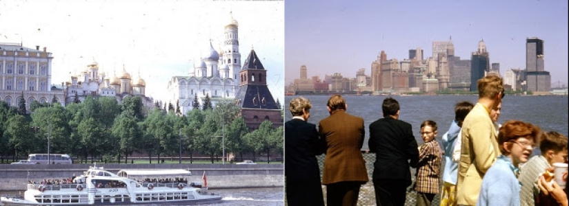 East and West: Color photographs of Moscow and New York in 1969