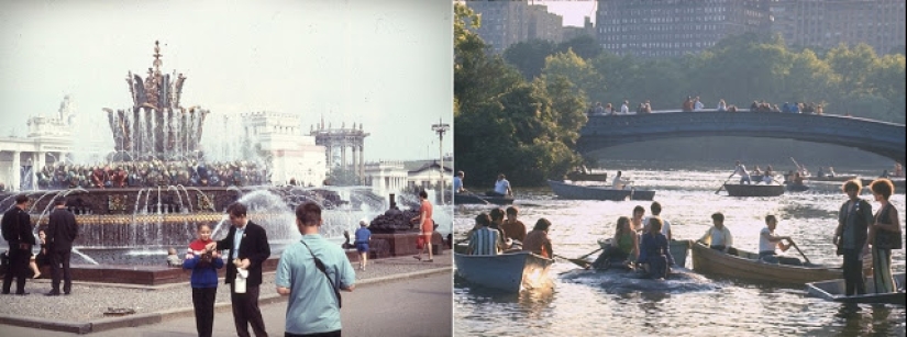 East and West: Color photographs of Moscow and New York in 1969