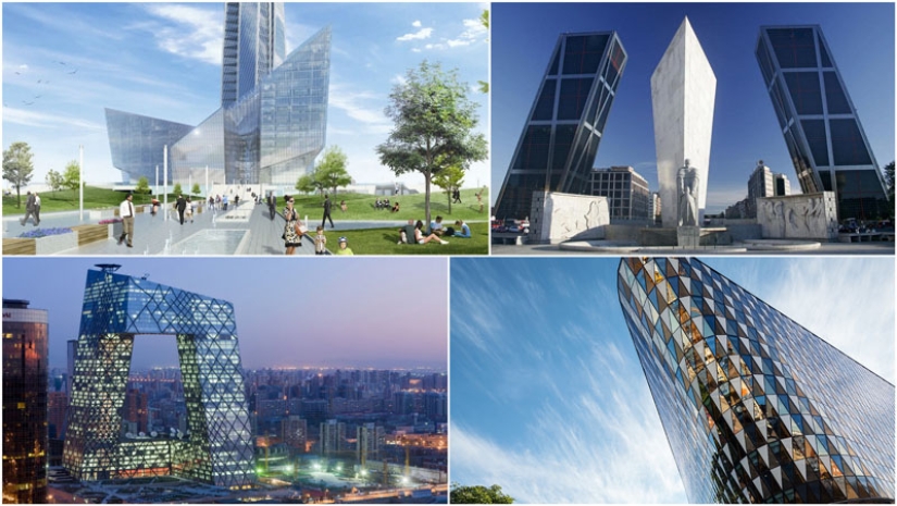 Edificios con pendiente