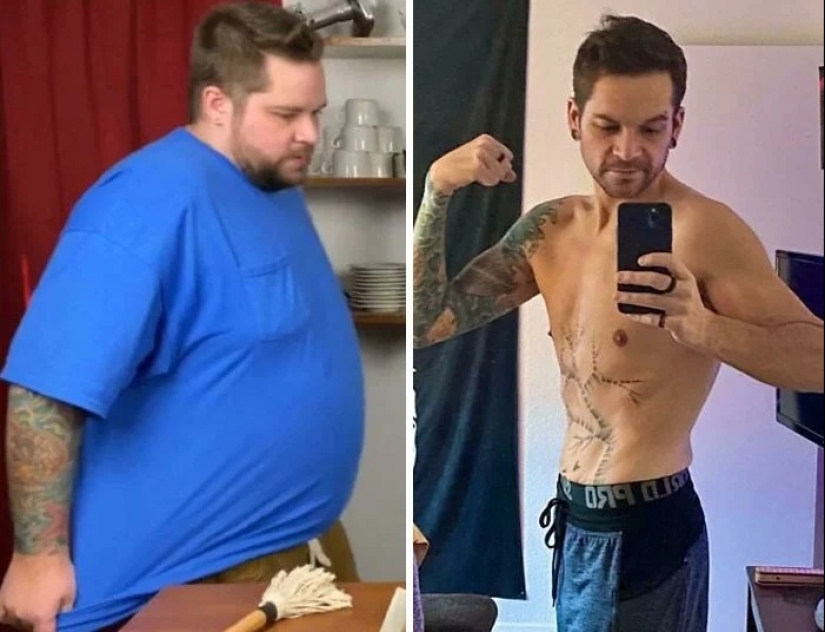 Ejemplos inspiradores de transformación cardinal: 30 fotos antes y después de la pérdida de peso