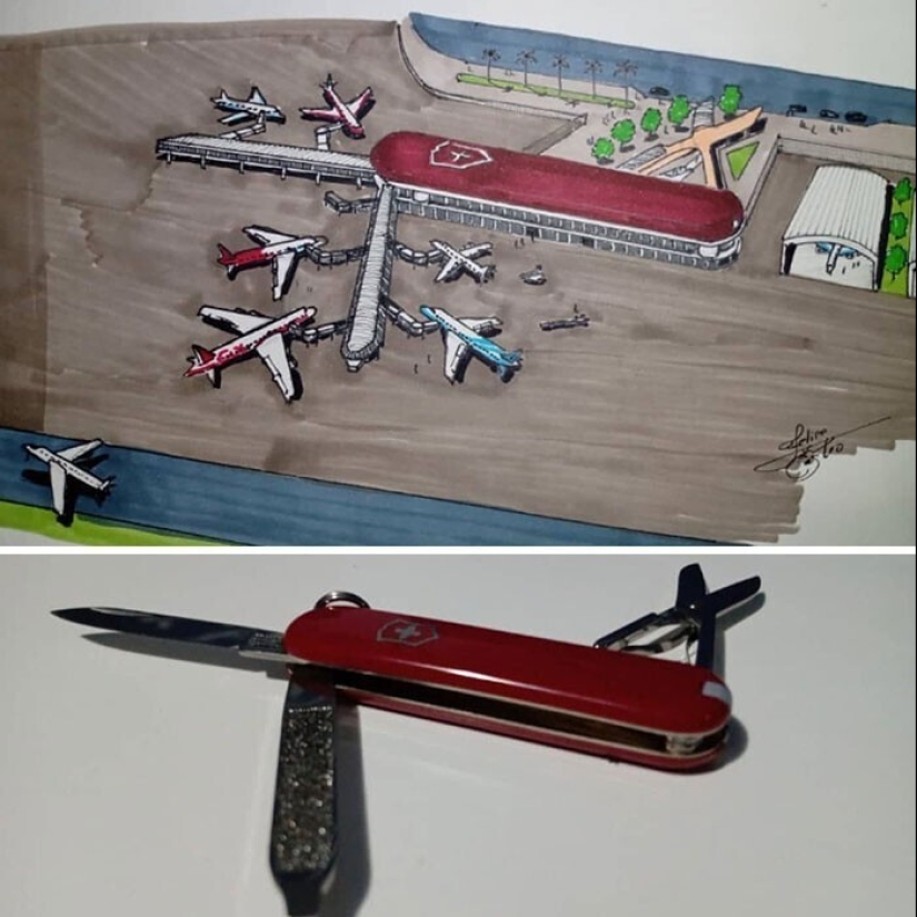 El arquitecto de Brasil atrae surrealista edificios inspirados por los objetos familiares