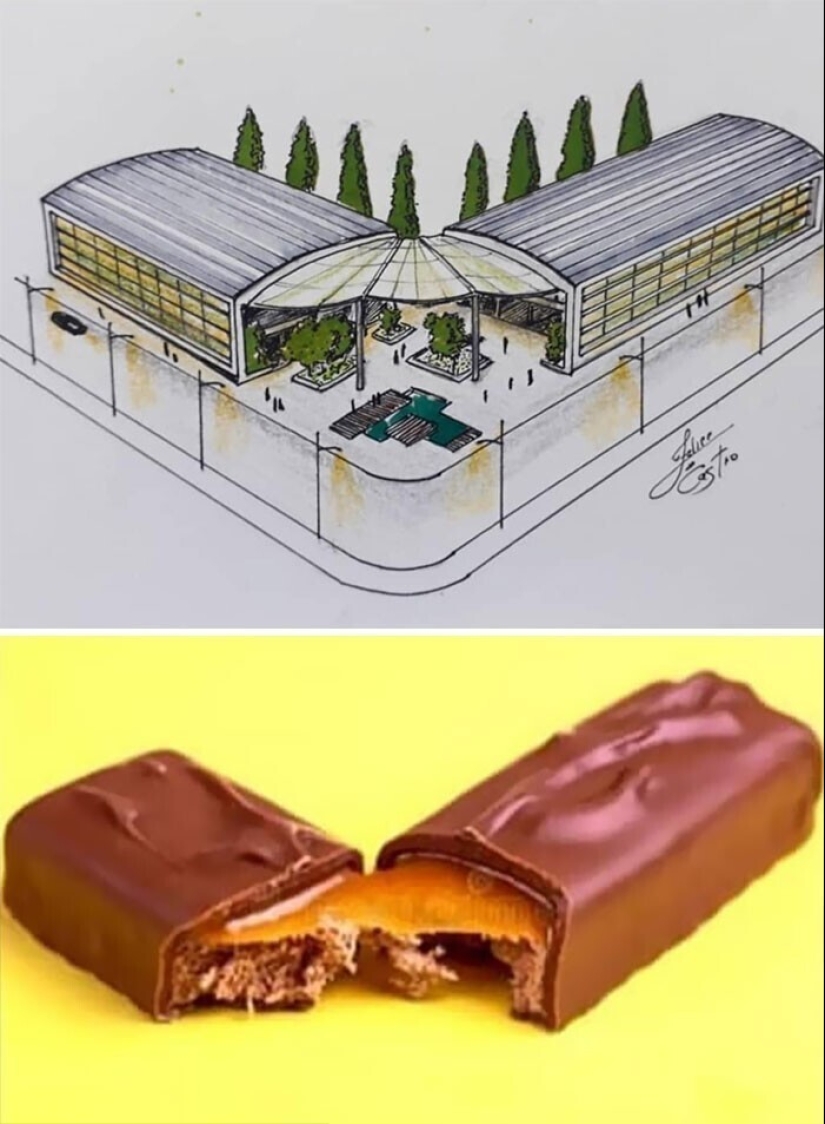 El arquitecto de Brasil atrae surrealista edificios inspirados por los objetos familiares