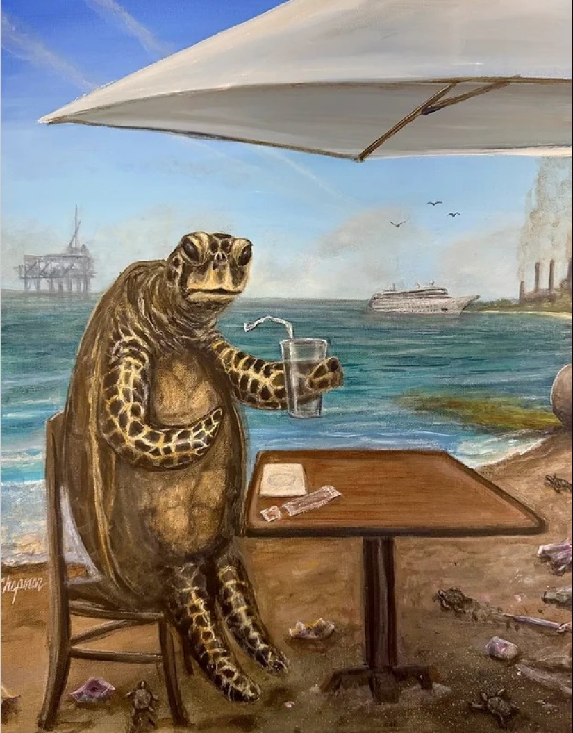 El artista hooligan Travis Chapman y sus provocativas pinturas