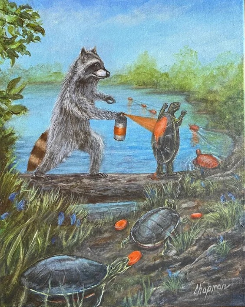 El artista hooligan Travis Chapman y sus provocativas pinturas