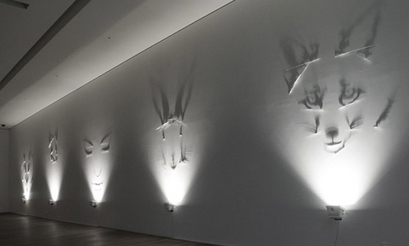 El artista que pinta con sombras