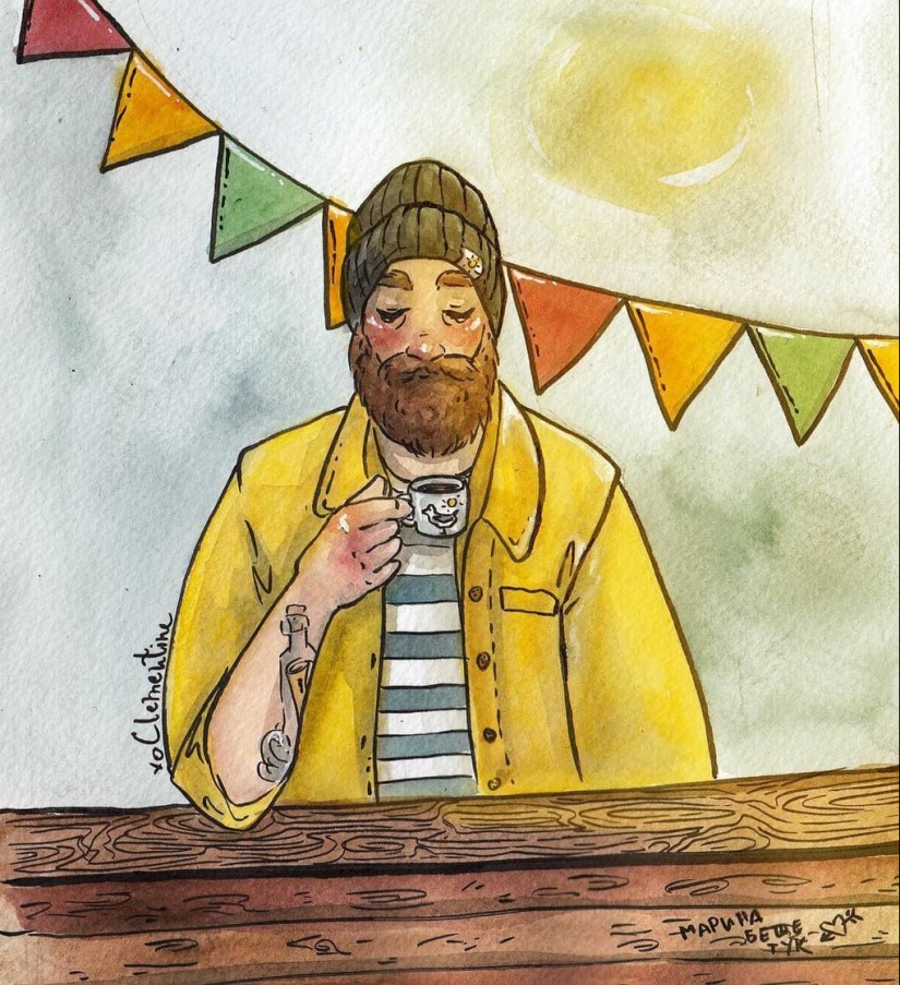 El encanto de la vida cotidiana en las cálidas ilustraciones a la acuarela de Clementina Petrova El encanto de la vida cotidiana en las cálidas ilustraciones a la acuarela de Clementina Petrova