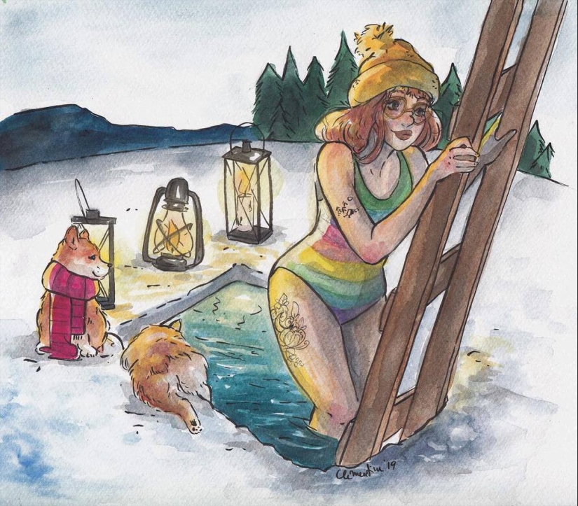 El encanto de la vida cotidiana en las cálidas ilustraciones a la acuarela de Clementina Petrova El encanto de la vida cotidiana en las cálidas ilustraciones a la acuarela de Clementina Petrova