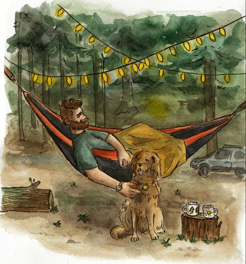 El encanto de la vida cotidiana en las cálidas ilustraciones a la acuarela de Clementina Petrova El encanto de la vida cotidiana en las cálidas ilustraciones a la acuarela de Clementina Petrova