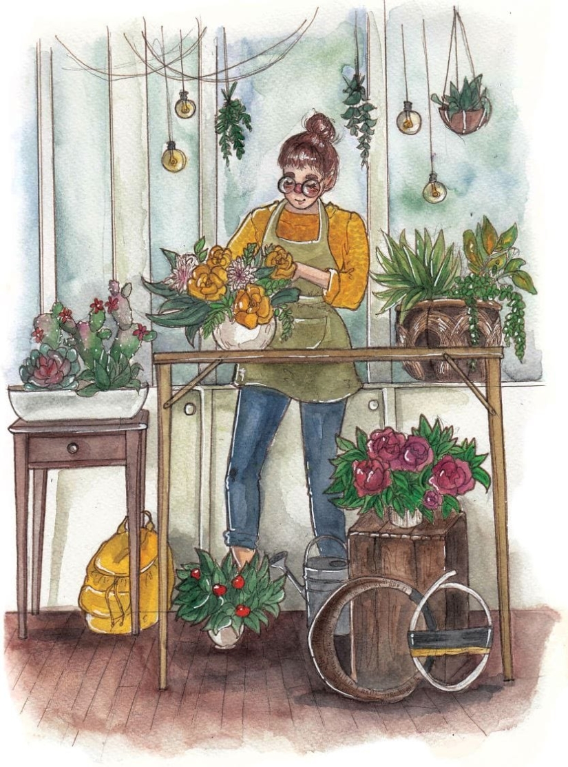 El encanto de la vida cotidiana en las cálidas ilustraciones a la acuarela de Clementina Petrova El encanto de la vida cotidiana en las cálidas ilustraciones a la acuarela de Clementina Petrova