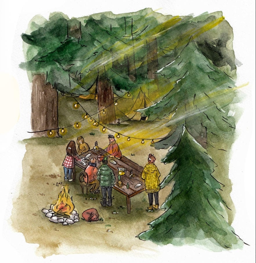 El encanto de la vida cotidiana en las cálidas ilustraciones a la acuarela de Clementina Petrova El encanto de la vida cotidiana en las cálidas ilustraciones a la acuarela de Clementina Petrova