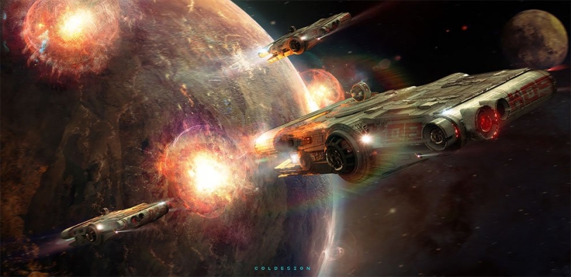 El futurismo en los gráficos digitales: ilustraciones fantásticas de los Británicos artista de concepto cantidad precio