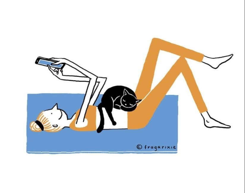 El mundo a través de la pantalla: 25 ilustraciones adorables obsesión gadgets