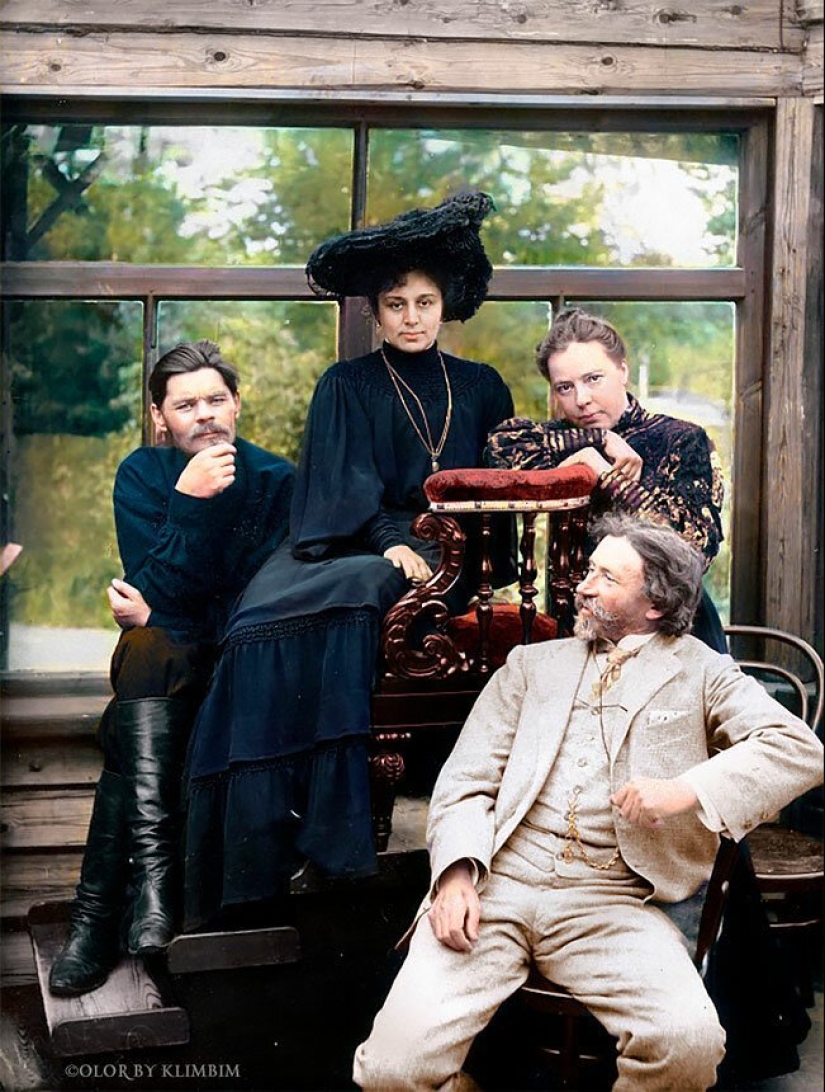 El pre-revolucionario de la historia de Rusia en el color de las fotos