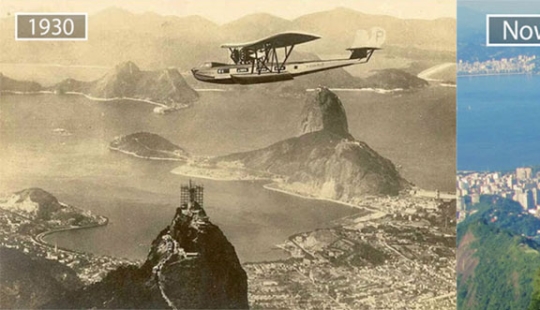 El viento del cambio: Ciudades famosas desde la misma perspectiva en el pasado y en el presente El viento del cambio: Ciudades famosas desde la misma perspectiva en el pasado y en el presente