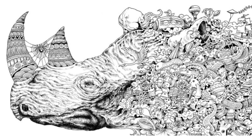 El virtuoso del sketch Kerby Rosanes y su “coloración extrema” El virtuoso del sketch Kerby Rosanes y su “coloración extrema”