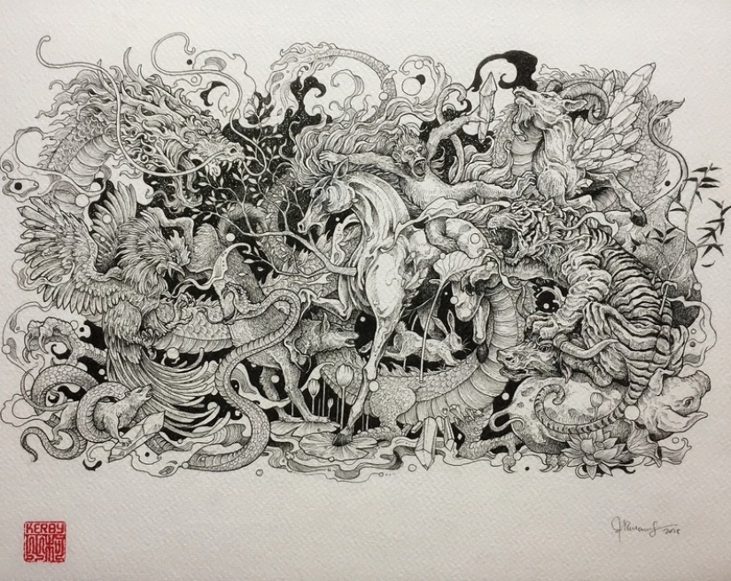 El virtuoso del sketch Kerby Rosanes y su “coloración extrema” El virtuoso del sketch Kerby Rosanes y su “coloración extrema”