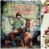 En el lado oscuro: Marcelo Ventura y sus dibujos de los personajes de la cultura pop en un oscuro estilo comic