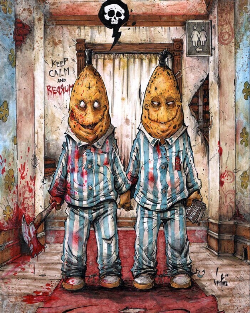 En el lado oscuro: Marcelo Ventura y sus dibujos de los personajes de la cultura pop en un oscuro estilo comic