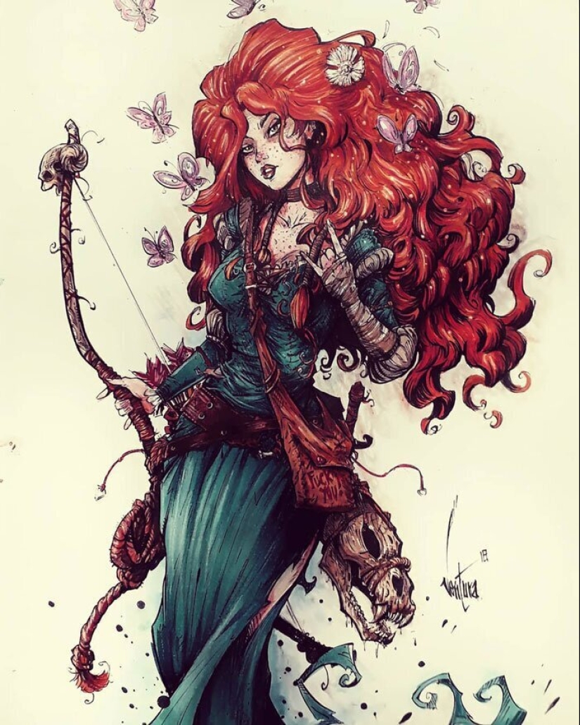 En el lado oscuro: Marcelo Ventura y sus dibujos de los personajes de la cultura pop en un oscuro estilo comic