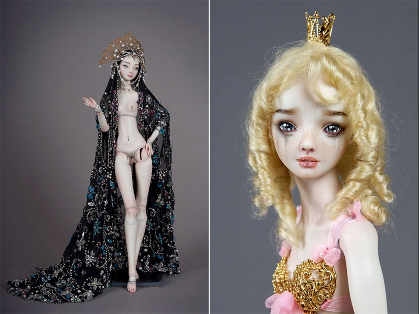 Enchanted and frighteningly erotic dolls by Marina Bychkova
