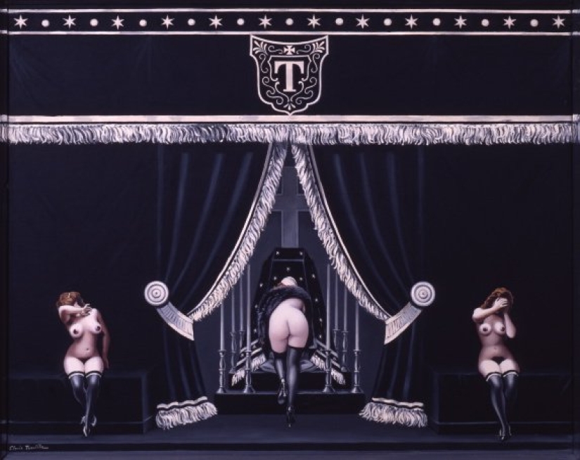 Eroticism of surrealism in the paintings of the French anarchist Clovis Troil