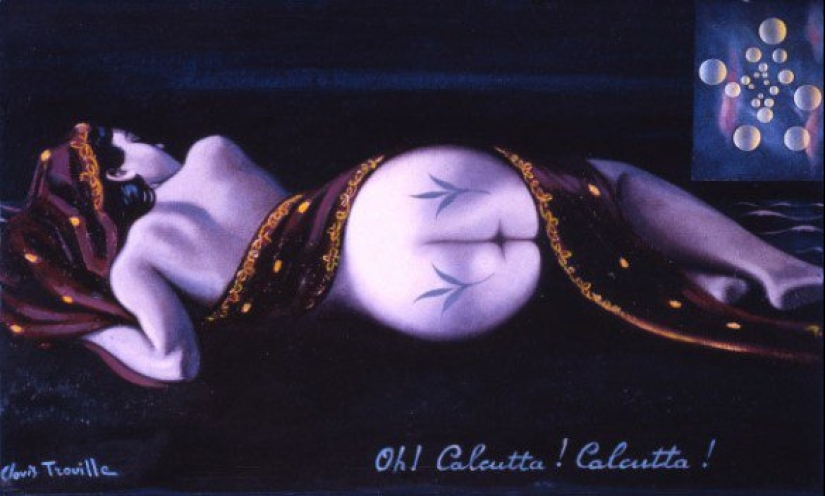 Eroticism of surrealism in the paintings of the French anarchist Clovis Troil